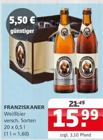 Getränke Quelle Franziskaner weißbier Angebot