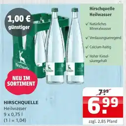 Getränke Quelle Hirschquelle heilwasser Angebot