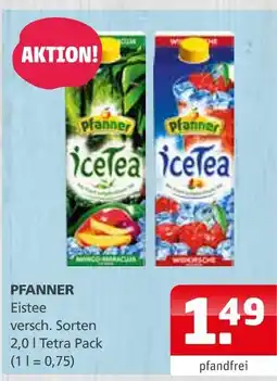 Getränke Quelle Pfanner eistee Angebot