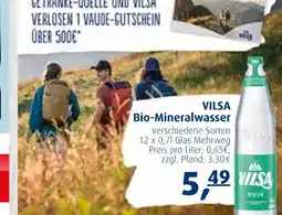 Getränke Quelle Vilsa bio-mineralwasser Angebot