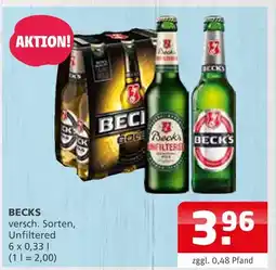 Getränke Quelle Becks Angebot