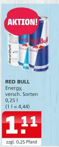 Getränke Quelle Red bull energy Angebot