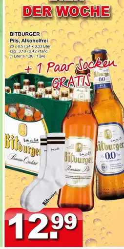 Getränkeparadies Gefromm Bitburger pils, alkoholfrei Angebot