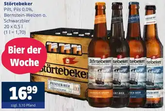 Getränkewelt Störtebeker pils, pils 0,0%, bernstein-weizen o. schwarzbier Angebot