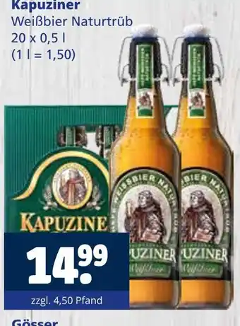Getränkewelt Kapuziner weißbier naturtrüb Angebot