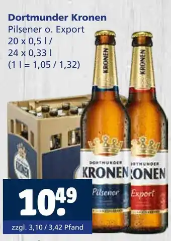 Getränkewelt Dortmunder kronen pilsener o. export Angebot