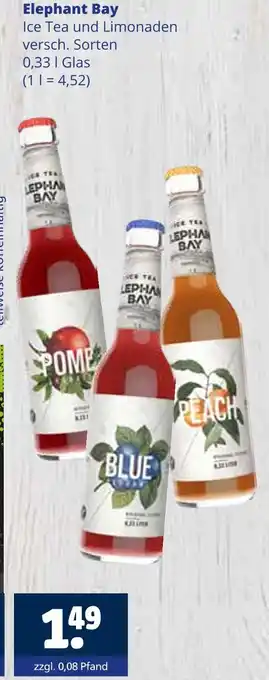 Getränkewelt Elephant bay ice tea und limonaden Angebot