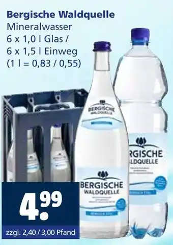 Getränkewelt Bergische waldquelle mineralwasser Angebot