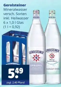 Getränkewelt Gerolsteiner mineralwasser Angebot