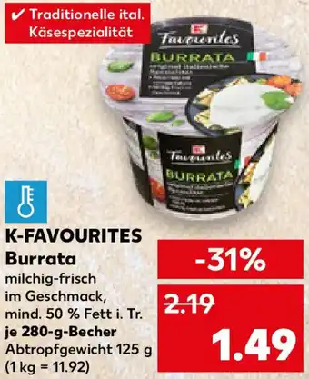 Kaufland K-FAVOURITES Burrata Angebot