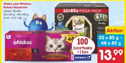 Netto Marken-Discount Sheba oder Whiskas Katzen Nassfutter Angebot