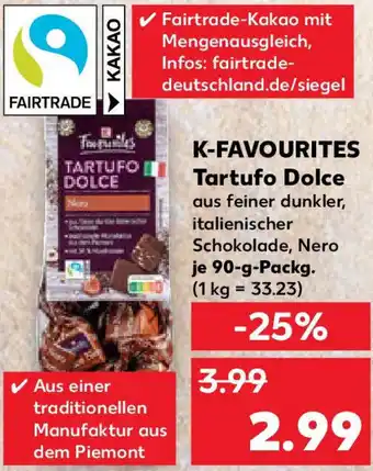 Kaufland K-FAVOURITES Tartufo Dolce Angebot