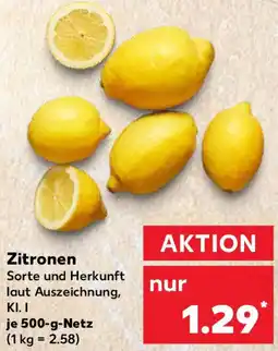 Kaufland Zitronen Angebot