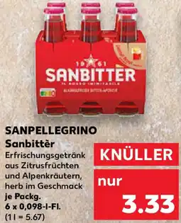 Kaufland SANPELLEGRINO Sanbitter Angebot