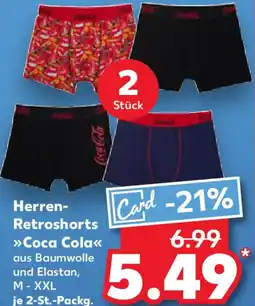 Kaufland Herren Retroshorts Coca Cola Angebot