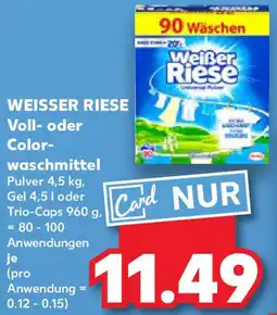 Kaufland WEISSER RIESE Voll- oder Colorwaschmittel Angebot