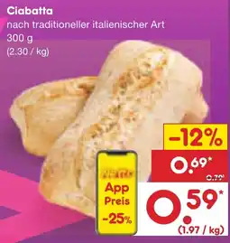 Netto Marken-Discount Ciabatta Angebot