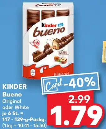 Kaufland KINDER Bueno Angebot