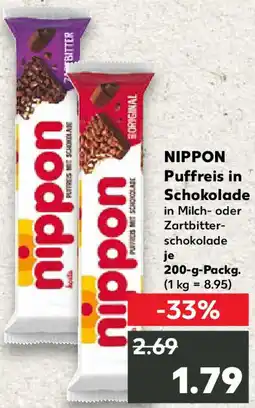 Kaufland NIPPON Puffreis in Schokolade Angebot