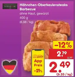 Netto Marken-Discount Hähnchen-Oberkeulensteaks Barbecue Angebot
