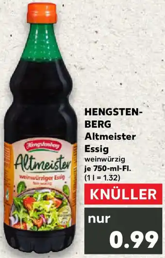 Kaufland HENGSTENBERG Altmeister Essig Angebot