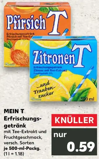 Kaufland MEIN T Erfrischungsgetränk Angebot
