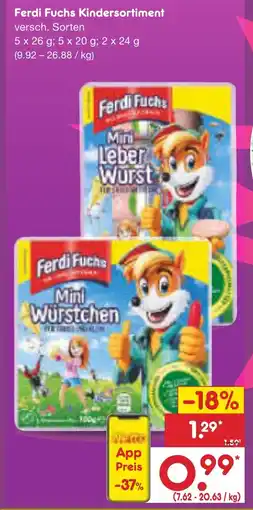 Netto Marken-Discount Ferdi Fuchs Kindersortiment Angebot