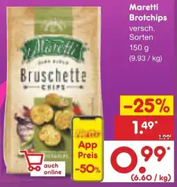Netto Marken-Discount Maretti Brotchips Angebot