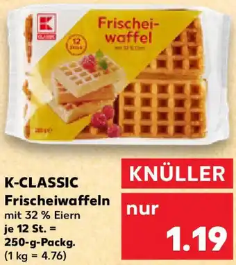 Kaufland K-CLASSIC Frischeiwaffeln Angebot