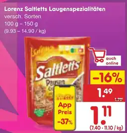 Netto Marken-Discount Lorenz Saltletts Laugenspezialitäten Angebot