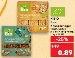 Kaufland K-BIO Bio-Knusperriegel Angebot