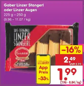 Netto Marken-Discount Gaber Linzer Stangerl oder Linzer Augen Angebot