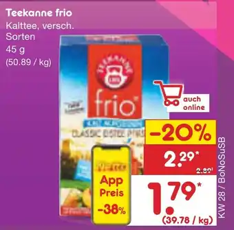 Netto Marken-Discount Teekanne frio Angebot