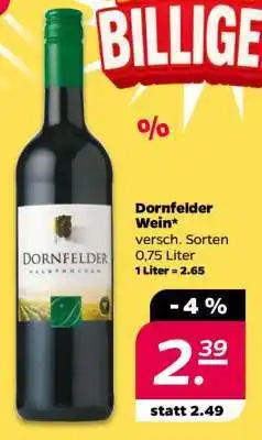 NETTO Dornfelder Wein Angebot