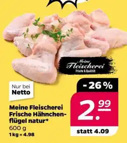 NETTO Meine Fleischerei Frische Hähnchenflügel natur Angebot