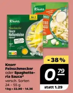 NETTO Knorr Feinschmecker oder Spaghetteria Sauce Angebot