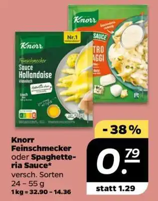 NETTO Knorr Feinschmecker oder Spaghetteria Sauce Angebot