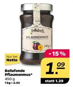 NETTO Bellafonde Pflaumenmus Angebot