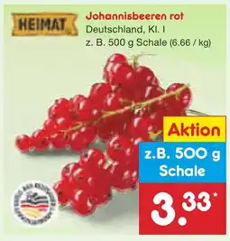 Netto Marken-Discount HEIMAT Johannisbeeren rot Angebot