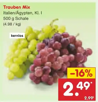 Netto Marken-Discount Trauben Mix Angebot