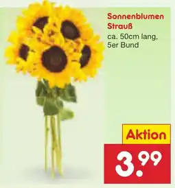 Netto Marken-Discount Sonnenblumen Strauß Angebot