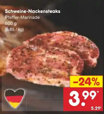 Netto Marken-Discount Schweine-Nackensteaks Angebot