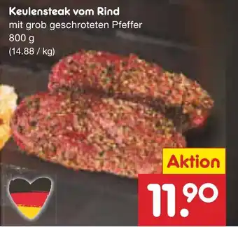 Netto Marken-Discount Keulensteak vom Rind Angebot