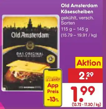 Netto Marken-Discount Old Amsterdam Käsescheiben Angebot