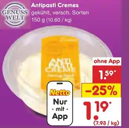Netto Marken-Discount GENUSS WELT Antipasti Cremes Angebot