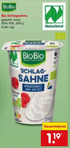 Netto Marken-Discount Bio Schlagsahne Angebot