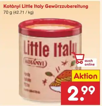 Netto Marken-Discount Kotányi Little Italy Gewürzzubereitung Angebot