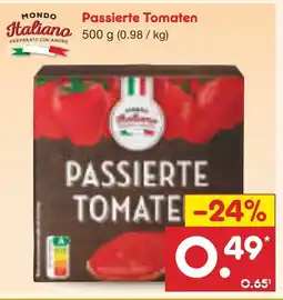 Netto Marken-Discount MONDO Italiano Passierte Tomaten Angebot
