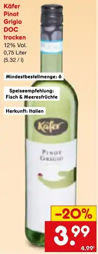 Netto Marken-Discount Käfer Pinot Grigio DOC Angebot