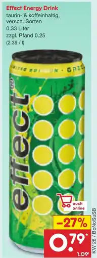 Netto Marken-Discount Effect Energy Drink Angebot